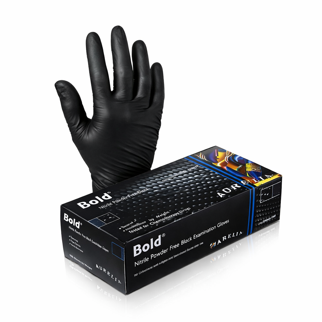 Aurelia Bold - Black Nitrile (Powder Free) Large
