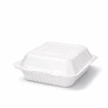 8" Bagasse Square Clamshell Boxes