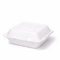 9" Bagasse Square Clamshell Boxes
