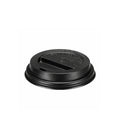 Black Domed Sip-through Lids For 12 - 16oz