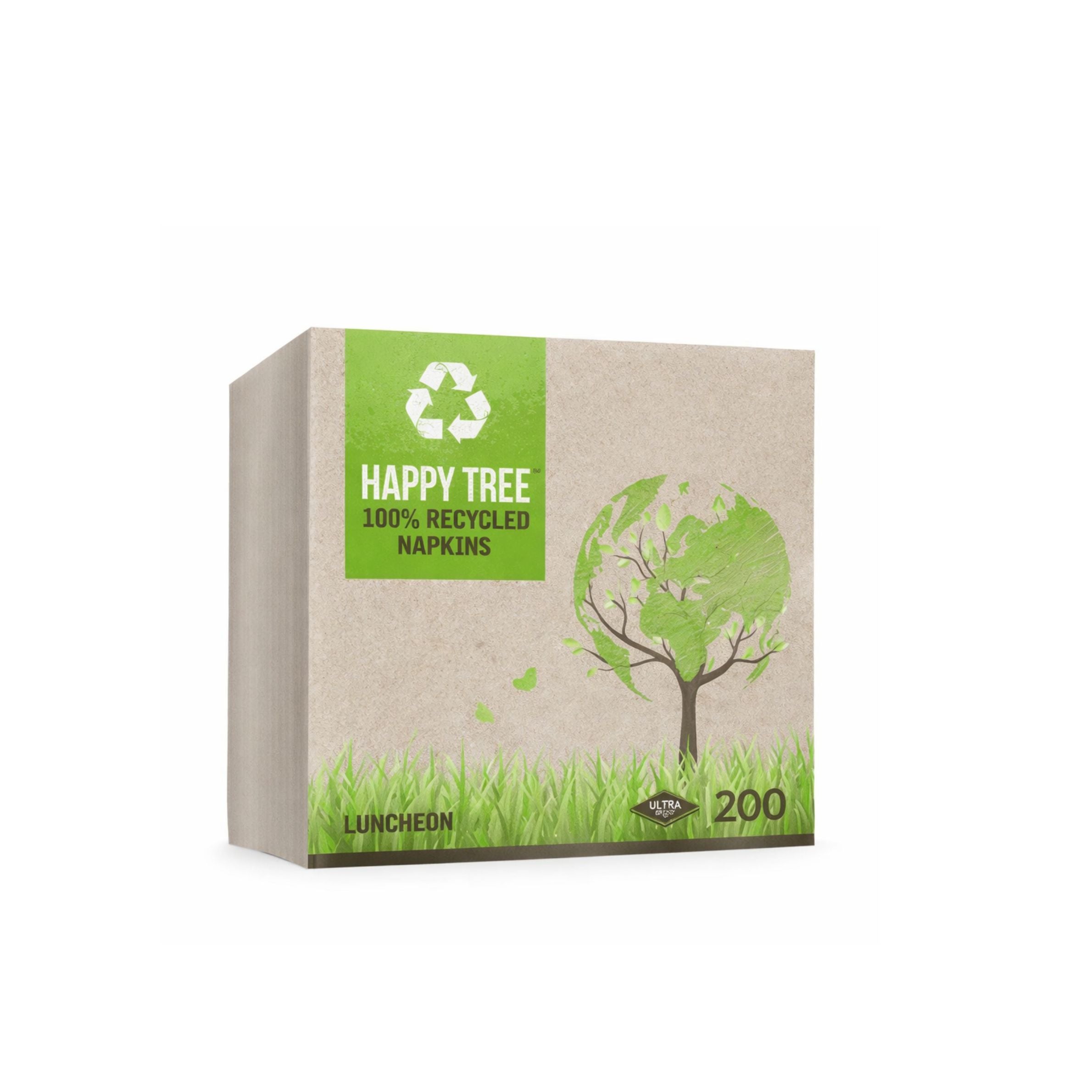 Happy Tree 4 Fold Kraft Napkins