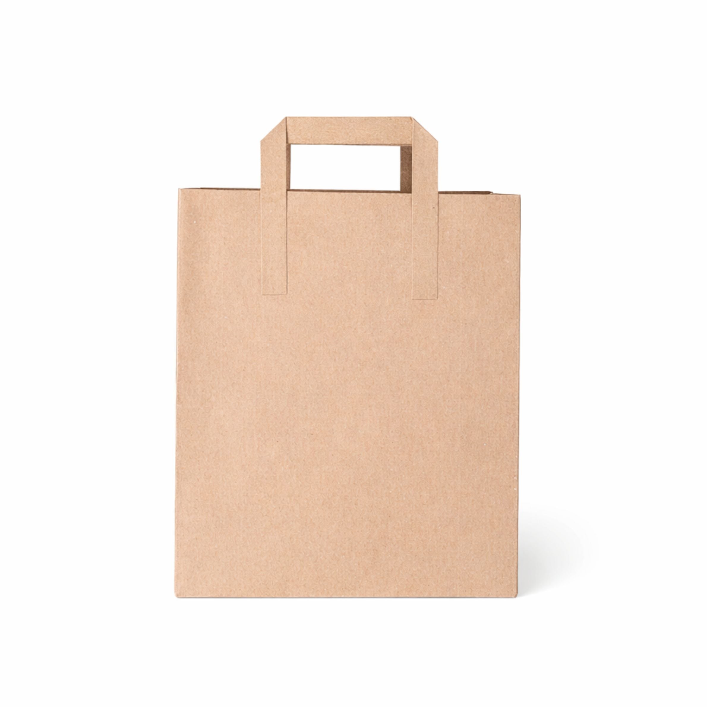 Large Kraft Paper Bags - Flat Handle