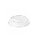 White CPLA Sip-through Lids For 12 - 16oz