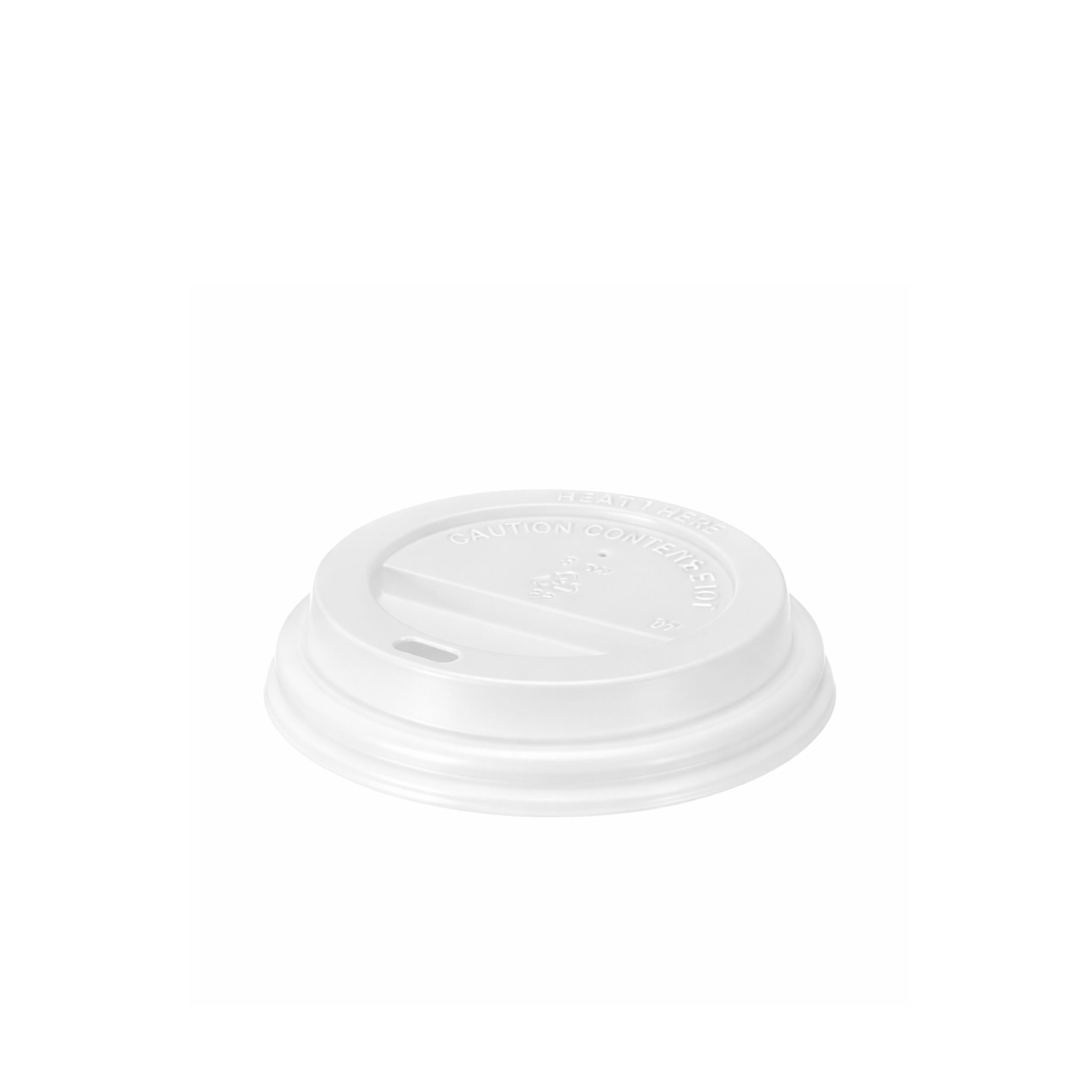 White Domed Sip-through Lids For 6 - 8oz