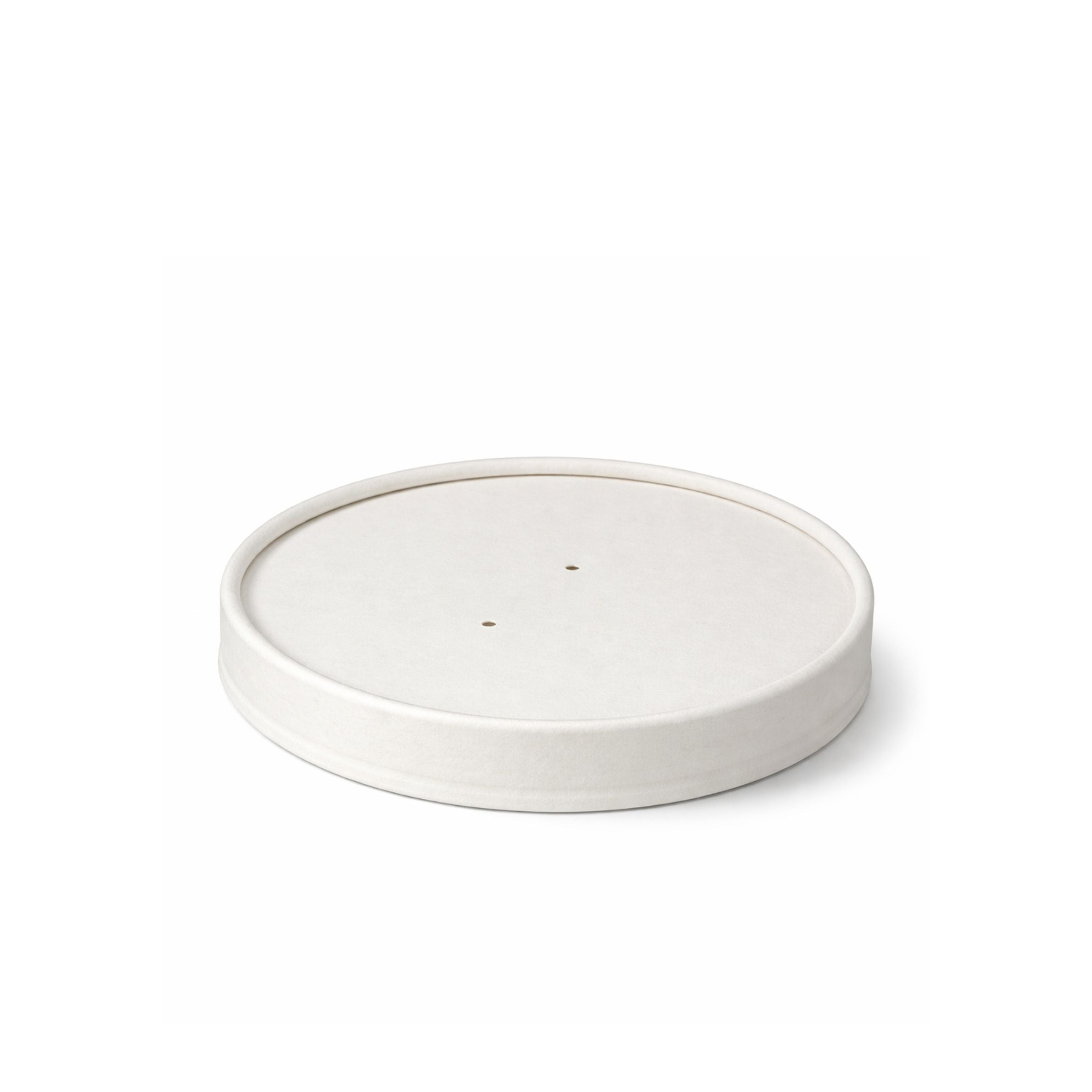 White Paper Vented Lids 118mm