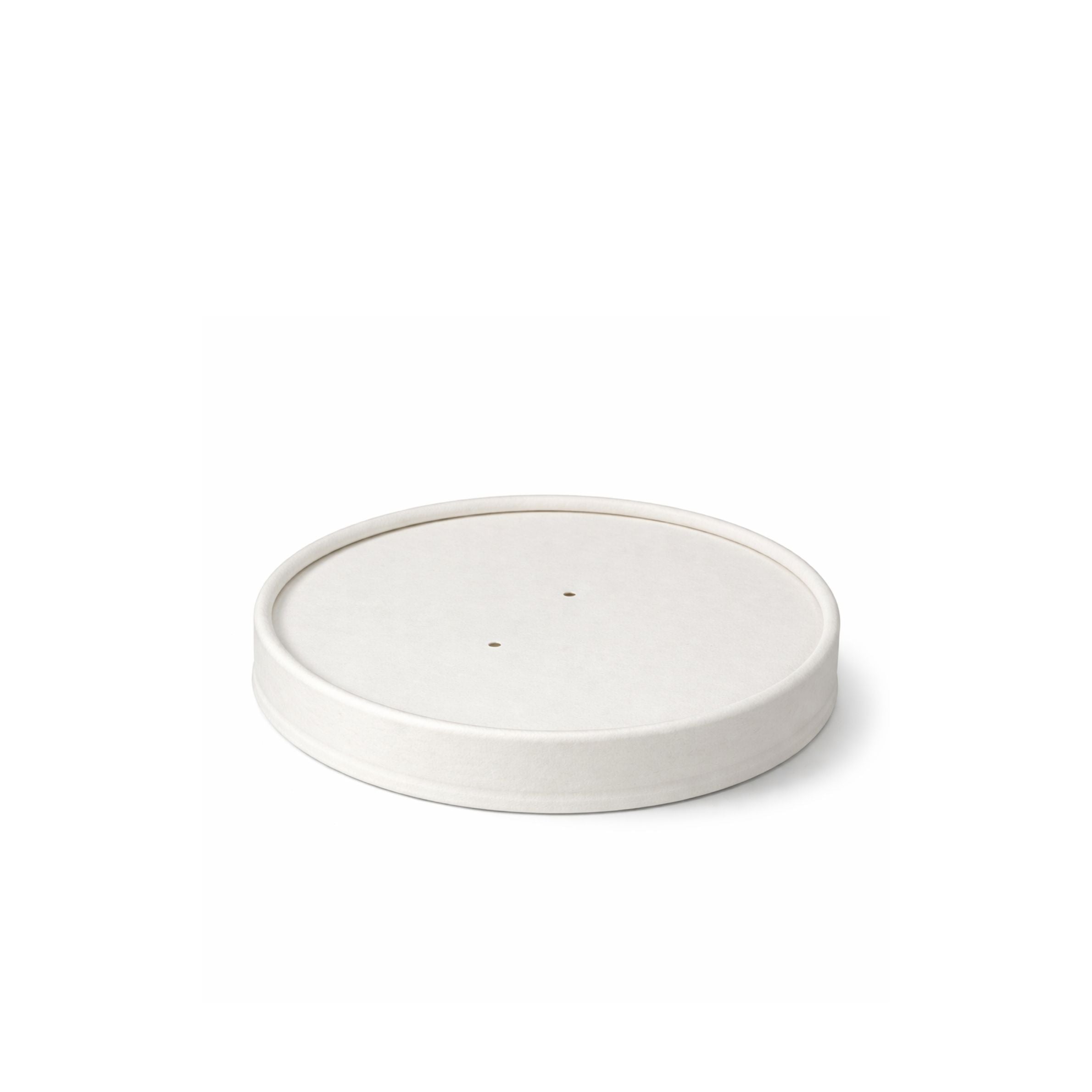 White Paper Vented Lids 98mm