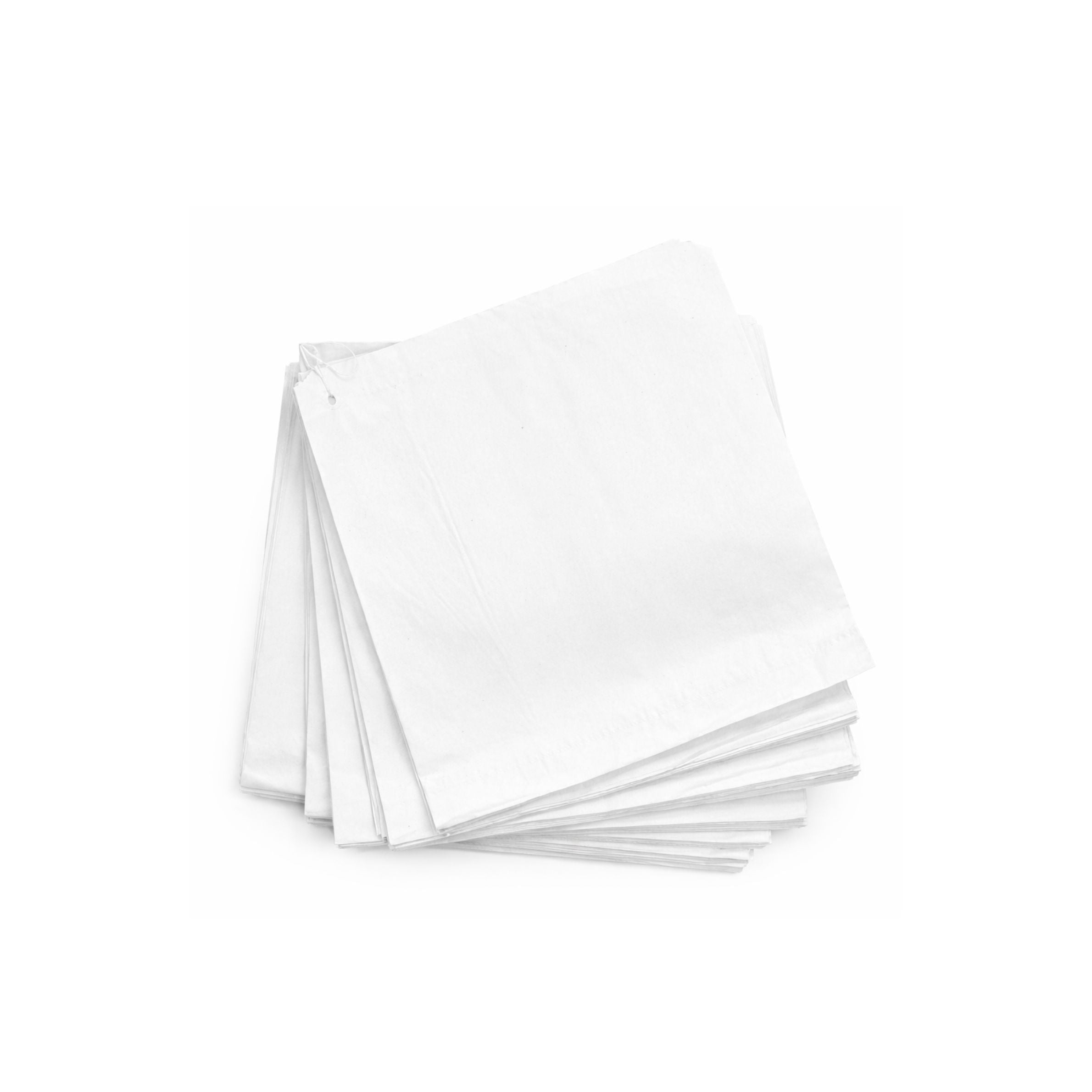 White Sulphite Bags 7 x 7"