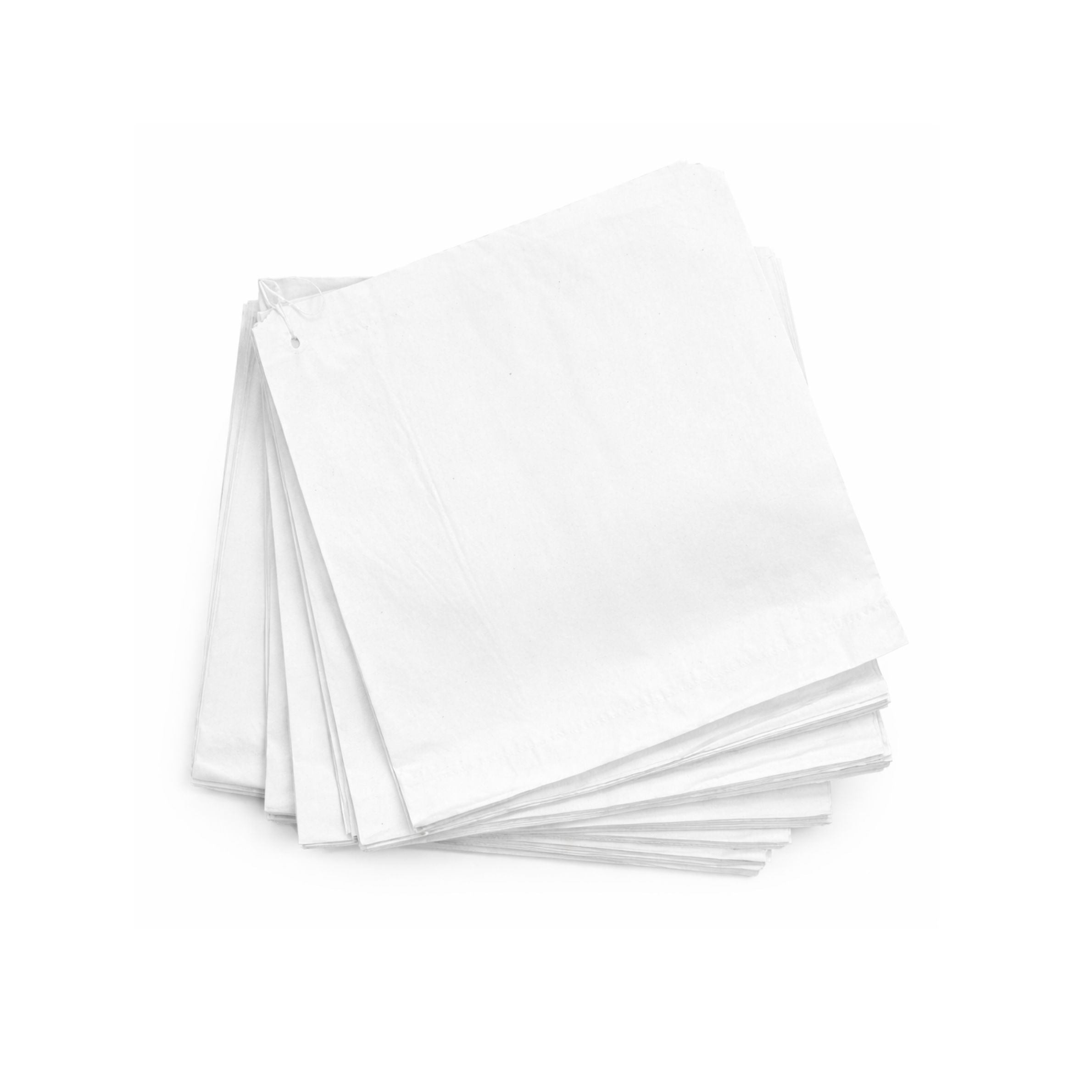 White Sulphite Bags 8.5 x 8.5"