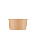 Beige paper cup on a white background