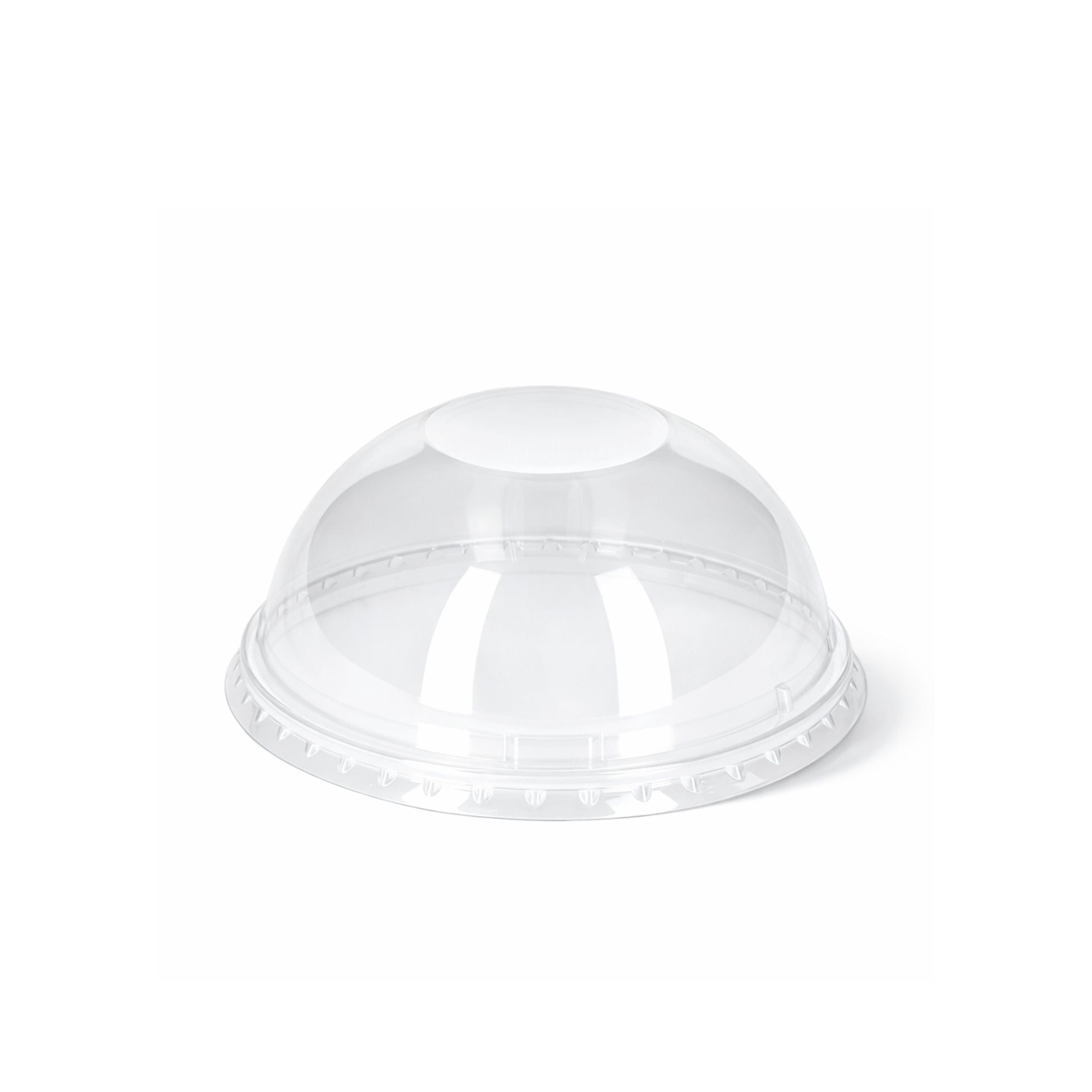 Clear Domed Lid No Hole 95mm