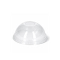 Clear Domed Lids with Straw Slot 95mm