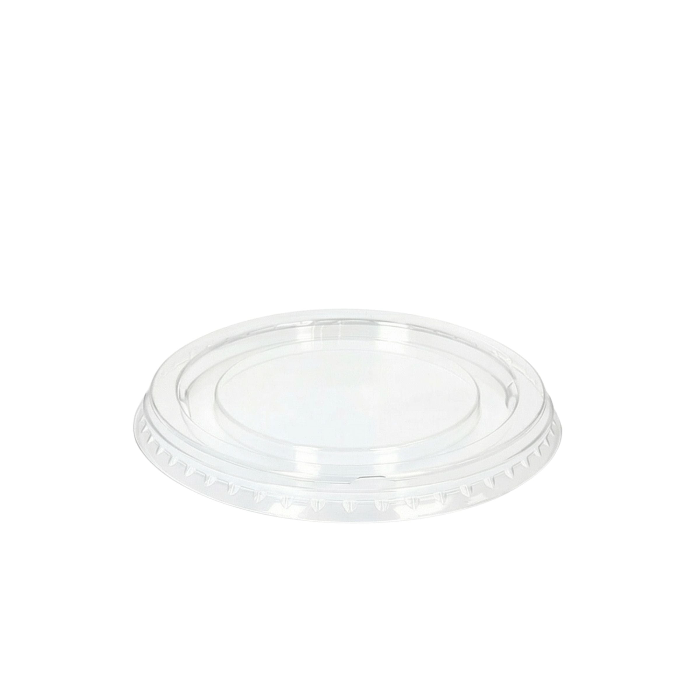 Clear Flat Lid No Hole 95mm